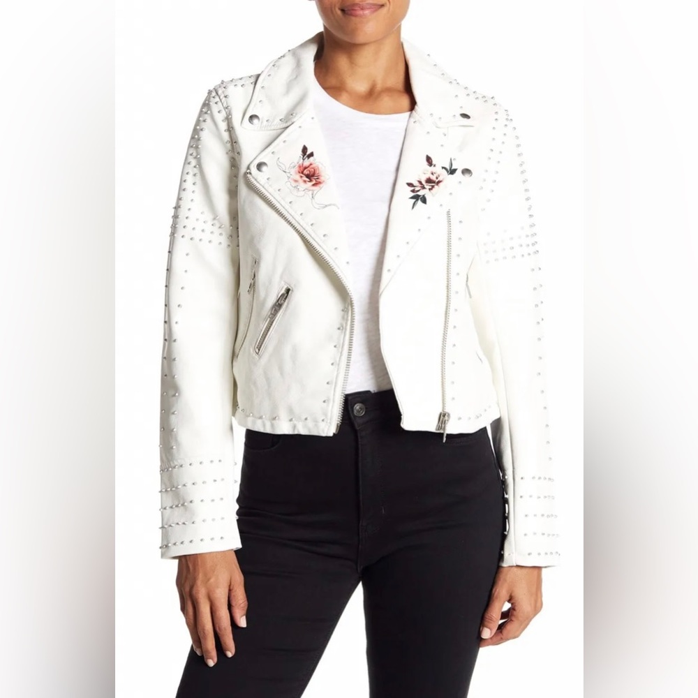 NWOT BlankNYC Vegan Leather Studded Jacket